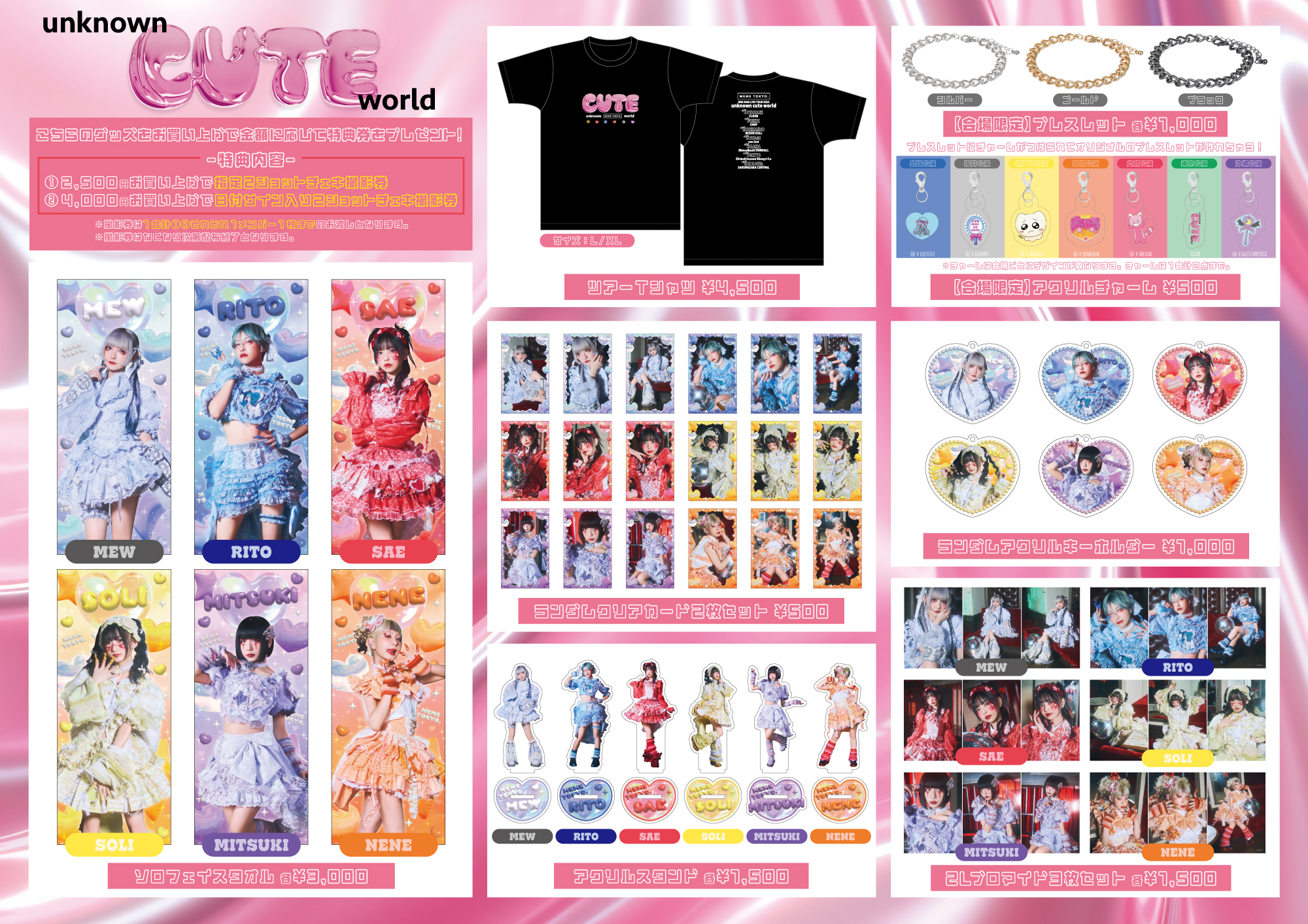 4/5(土)ミームトーキョー ONE-MAN LIVE TOUR「unknown cute world